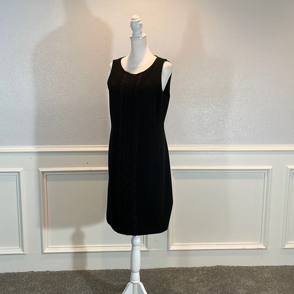Ann Taylor black sleeveless cocktail dress